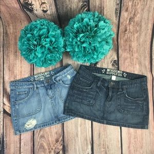 SOLD NOT AVAILABLE Mossimo super cute Denim Jean skirts